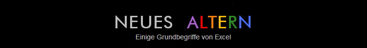 Einige Grundbegriffe von Excel