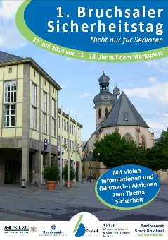 Plakat 1. Bruchsaler Sicherheitstag - klicken Sie!