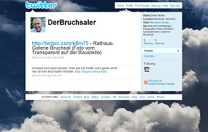 Homepage von DerBruchsaler. Klicken Sie fr ein greres Bild. So sehen Sie meine Eingangsseite.