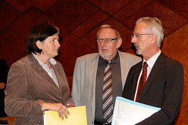 Klicken Sie! OB Cornelia Petzold-Schick, Rolf Freitag, Jürgen Maier